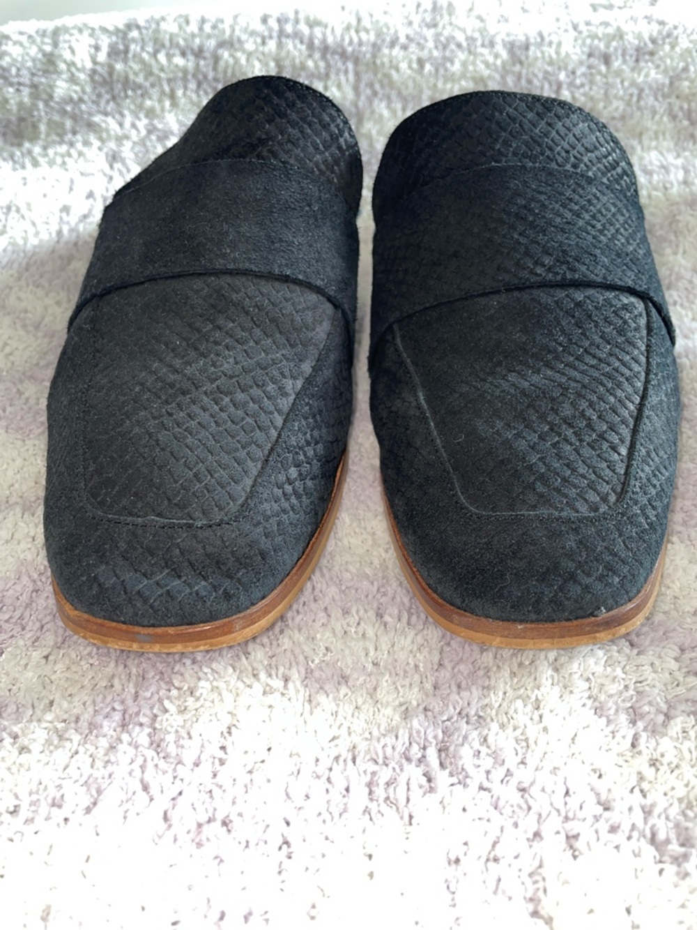 Free People At Ease Loafer Black Slip On Mules Sz 40 - Picture 2 of 10